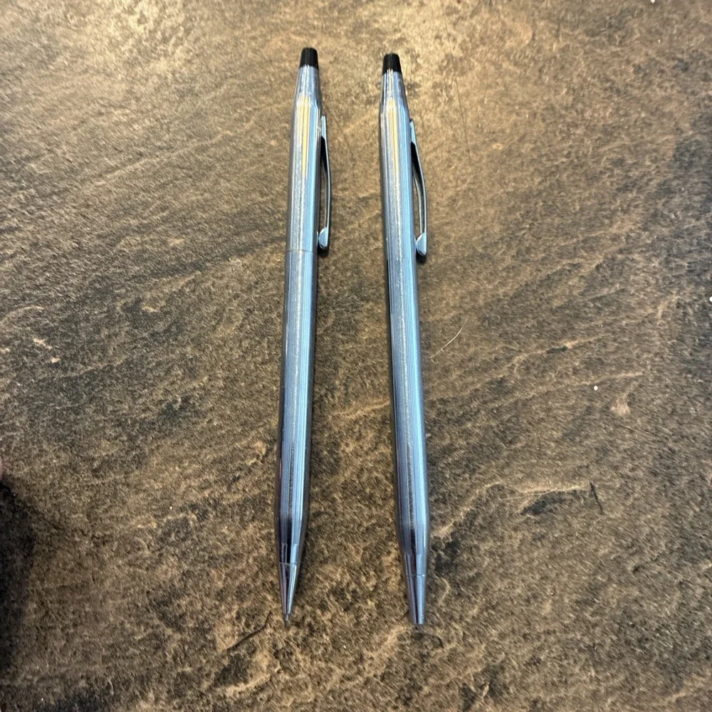 Vintage Cross Pen and Pencil Set Classic Made in USA No Orig Box Both Working